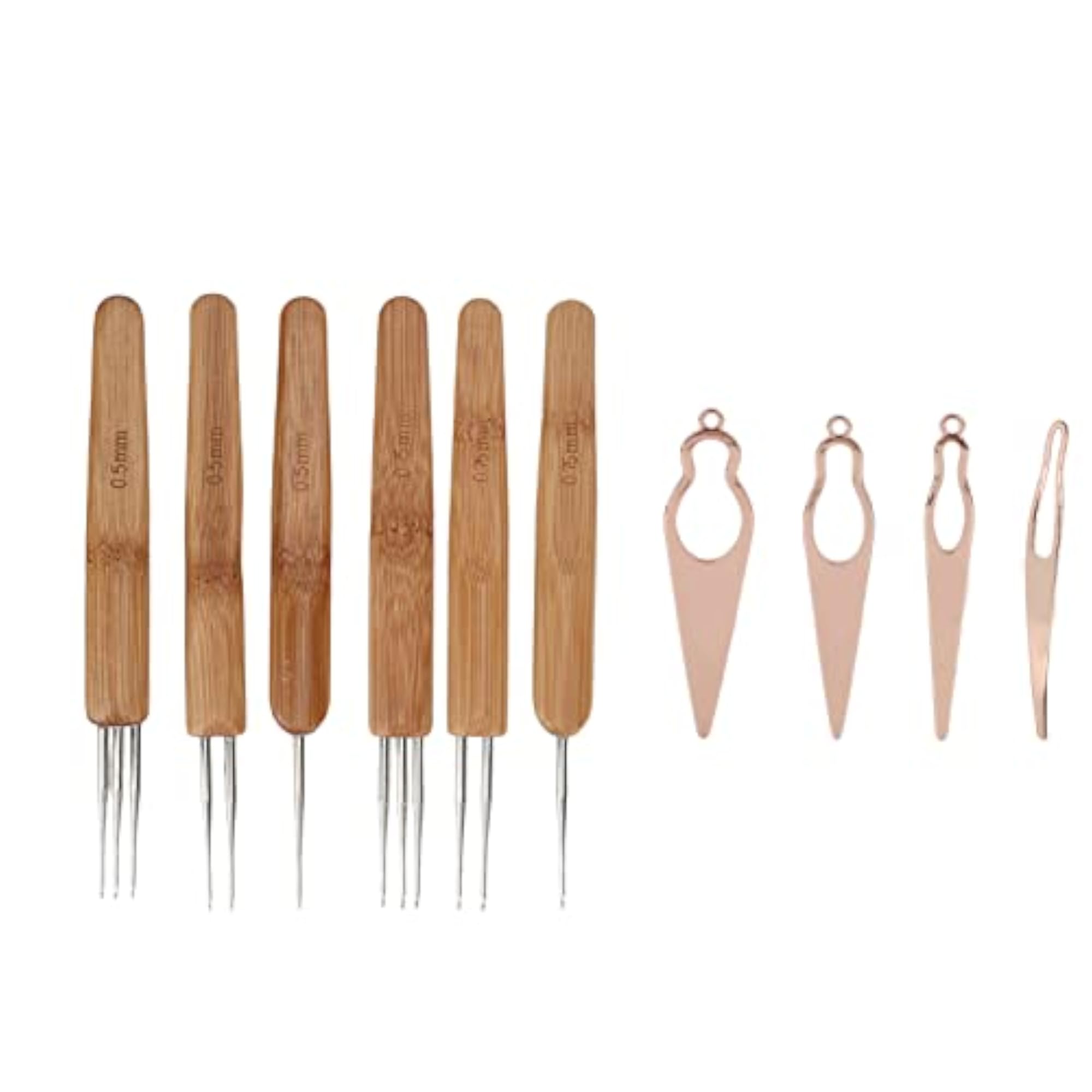 Dreadlocks Crochet Hook, Bamboo Handle Dreadlocks Tool Set